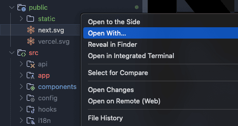 Open With Context Menu